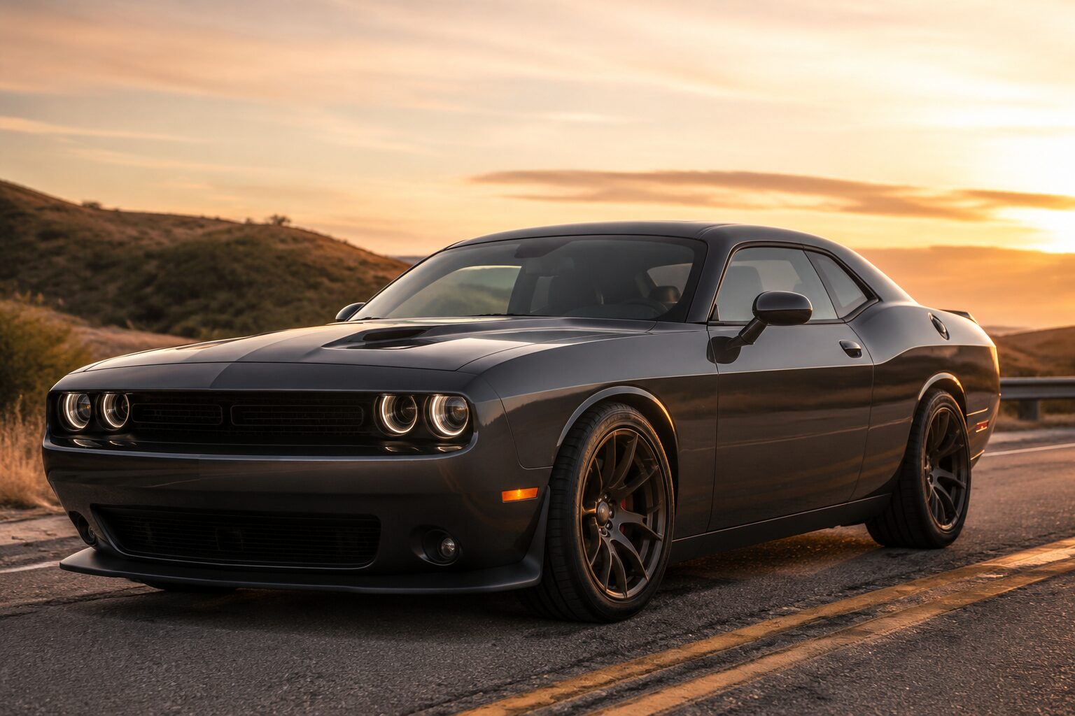 Clean street-style muscle car